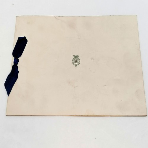 395 - 5 x WWI silk postcards t/w a Christmas card from Mountbatten signed with a facsimile Mountbatten of ... 