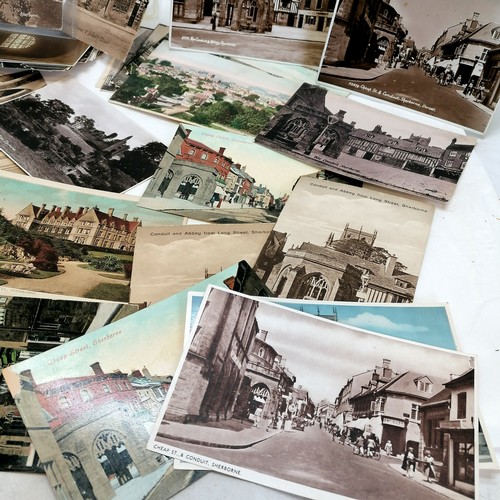 417 - Qty of postcards of Sherborne