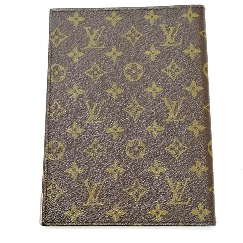 422 - Louis Vuitton desk stationery folder. 23cm x 17cm. In overall good used condition