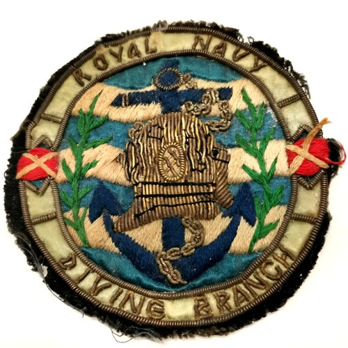 429 - Vintage embroidered Royal Navy Diving Branch patch / badge - diameter 8cm