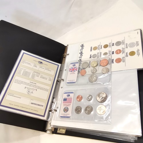 432 - Album containing collection of coins inc 2008 UK coin set & collection of Canada 25c coins etc