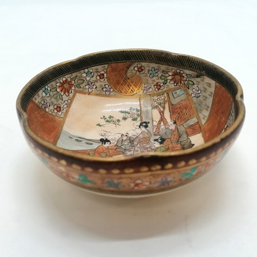 456 - Japanese satsuma bowl - 9.5cm diameter & in good condition