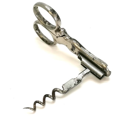 490 - Rare antique champagne corkscrew Perrier Jouet Epernay