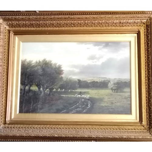 630 - 1879 pair of oil on canvas of pastoral scenes signed Henry Cheadle (1852-1910) - 78.5cm x 61cm