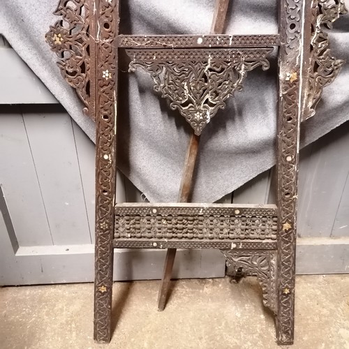 531 - Easel stand with inlaid decoration A/F