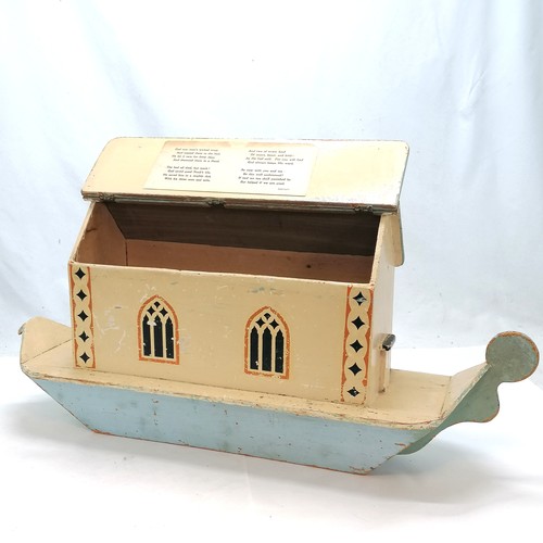 3 - c.1918 wooden hand made ark made by the 