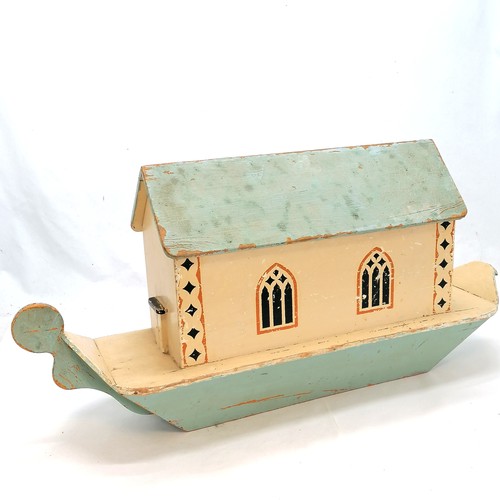 3 - c.1918 wooden hand made ark made by the 