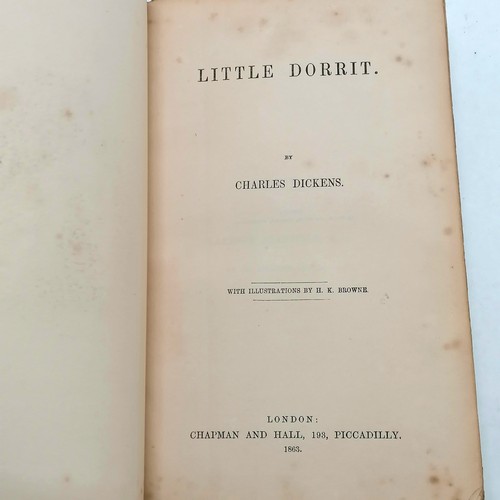 53 - Early collection of 12 Charles Dickens books :-
1) MDCCCXLI (1841) Barnaby Rudge ; a tale of the rio... 