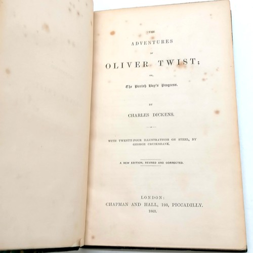 53 - Early collection of 12 Charles Dickens books :-
1) MDCCCXLI (1841) Barnaby Rudge ; a tale of the rio... 