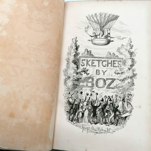 53 - Early collection of 12 Charles Dickens books :-
1) MDCCCXLI (1841) Barnaby Rudge ; a tale of the rio... 