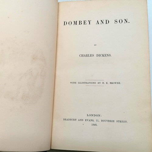 53 - Early collection of 12 Charles Dickens books :-
1) MDCCCXLI (1841) Barnaby Rudge ; a tale of the rio... 