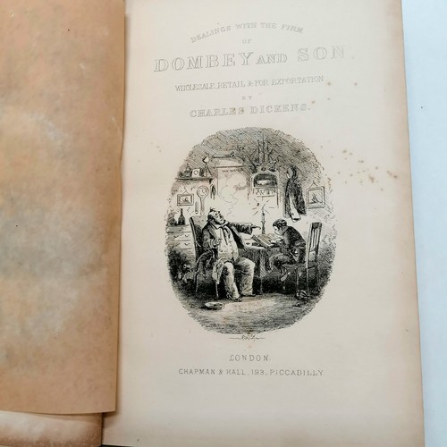 53 - Early collection of 12 Charles Dickens books :-
1) MDCCCXLI (1841) Barnaby Rudge ; a tale of the rio... 