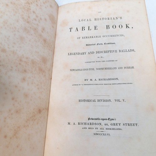 55 - 1841-46 complete set of 8 books - The Local Historian's table book of remarkable occurrences, histor... 