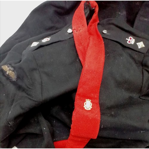 59 - Qty of military uniforms inc Royal Ordnance dress uniform tunic, blues and twos etc - some have atta... 