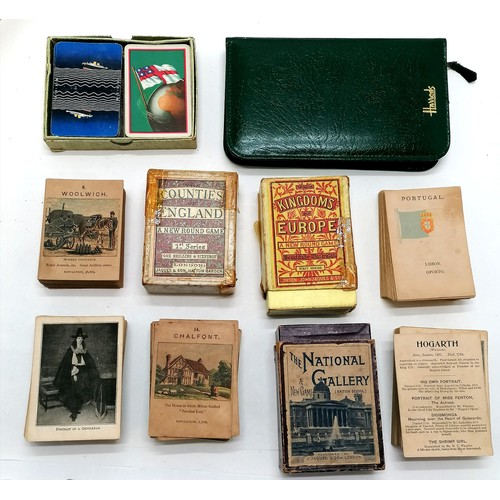 27 - Quantity of card games incl. National Gallery, Kingdoms of Europe and Counties of England all by Jaq... 