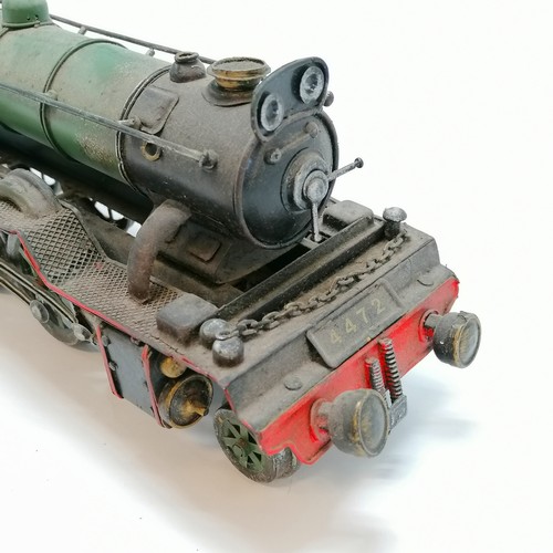 3 - Painted tin model of LNER #4472 flying scotsman with tender - 64cm long