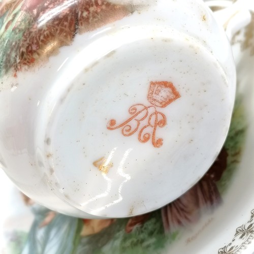 116 - Qty of Volkstedt-Rudolstadt Beyer & Bock transfer printed teaware - all in good condition