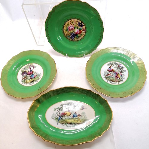 145 - Quantity of Copeland Spode china including Christmas plate, 3 x hand painted pheasant dessert plates... 