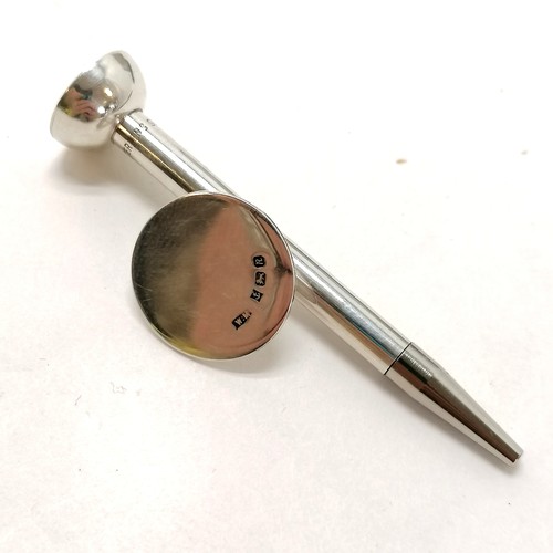 179 - Cased silver golf tee + ball marker - 9.5g