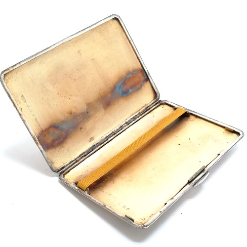 194 - Silver cigarette case by Collingwood & Sons Ltd, C1939 - total weight 194g & 12.8cm x 8.6cm