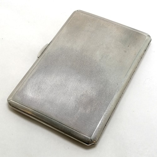 194 - Silver cigarette case by Collingwood & Sons Ltd, C1939 - total weight 194g & 12.8cm x 8.6cm