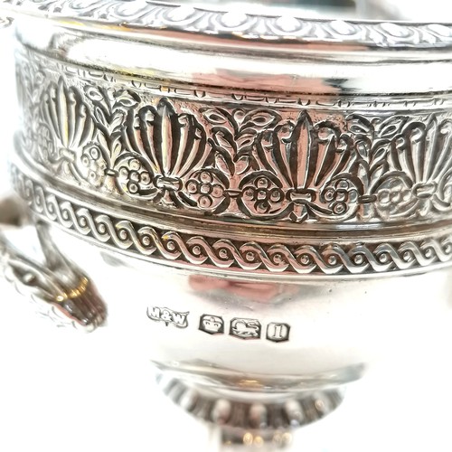 229 - Pair of good quality 1928 Mappin & Webb silver neo-classical salts with entwined snake handles - 8.5... 