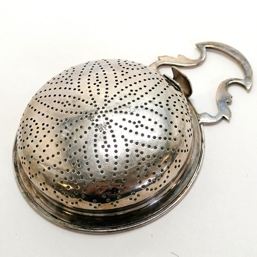 240 - Unusual Georgian lemon juice strainer - 9.5cm diameter & 73g