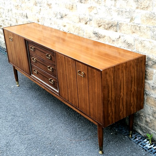 710 - Mid century, 1960's stamped, G-Plan teak sideboard with 3 drawers to the centre (one drawer is stamp... 