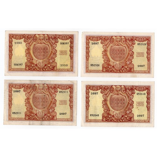 19 - 7 x 1951 Italy 100 lire banknotes