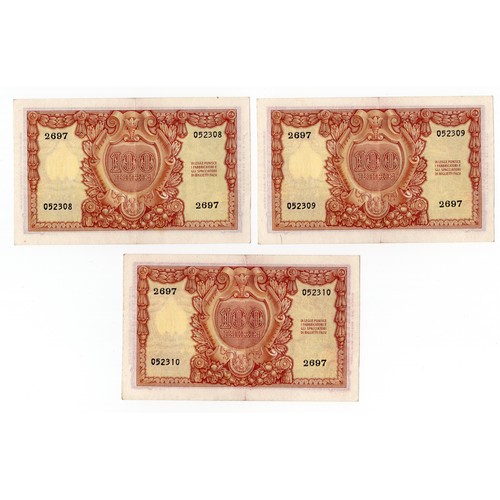 19 - 7 x 1951 Italy 100 lire banknotes