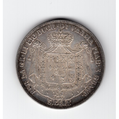 55 - 1815 Italy : Parma Maria Luigia 5 lire coin