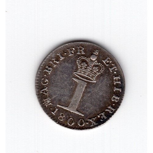 68 - 1800 George III Maundy (crowned) 1 penny