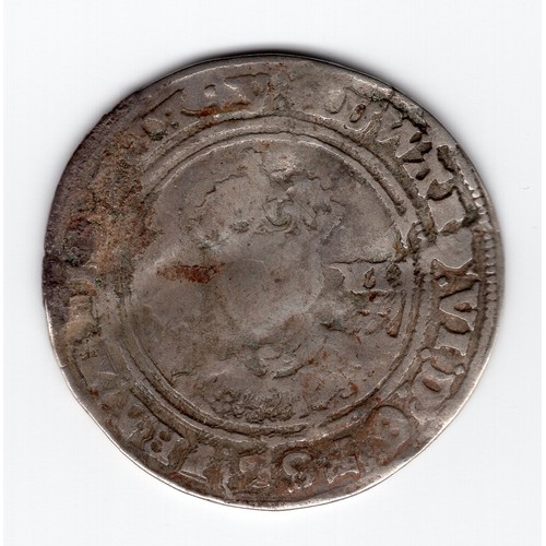 70 - 1551/53 (y mintmark) Edward VI 1 shilling (rose XII) coin with facing bust