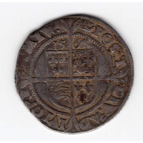 74 - 1568 (coronet mintmark) Queen Elizabeth I sixpence coin