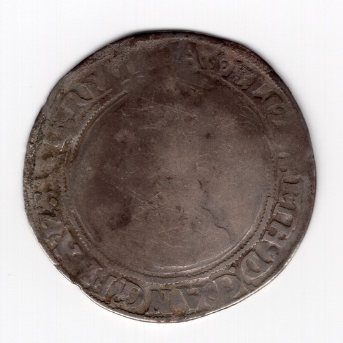 80 - 1558-60 (lis mintmark) Elizabeth I 1 shilling coin (with line inner circle)