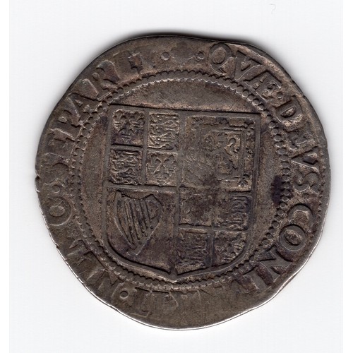 82 - 1607 (grapes mintmark?) James I 1 shilling coin