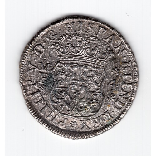 110 - 1740 (MF) Mexico 4 reales coin ? - weight 12.1g