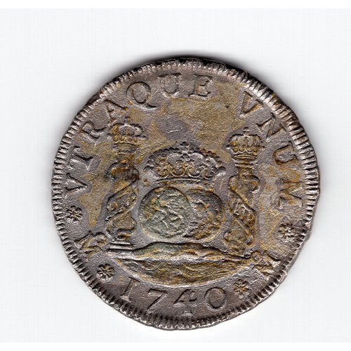 110 - 1740 (MF) Mexico 4 reales coin ? - weight 12.1g