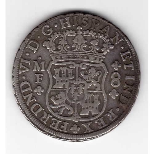 152 - 1752 (MF) Mexico 8 reales coin