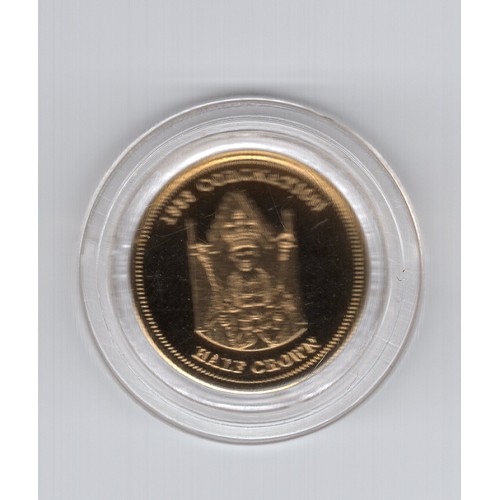 162 - 2012 Tristan da Cunha QEII Coronation ½ crown coin