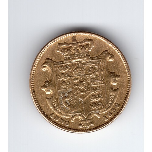 164 - 1832 GB William IV sovereign coin