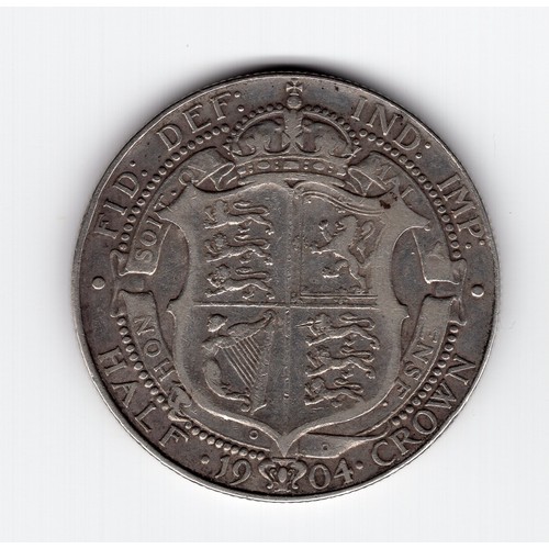 176 - 1904 GB Edward VII ½ crown coin