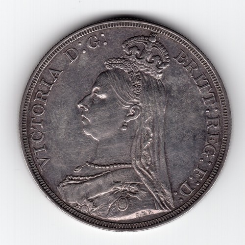 180 - 1887 GB Queen Victoria 1 crown coin