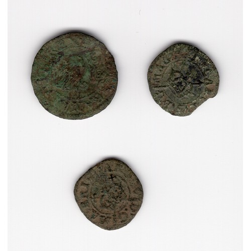 197 - 3 x 'excavated' coins inc Charles I