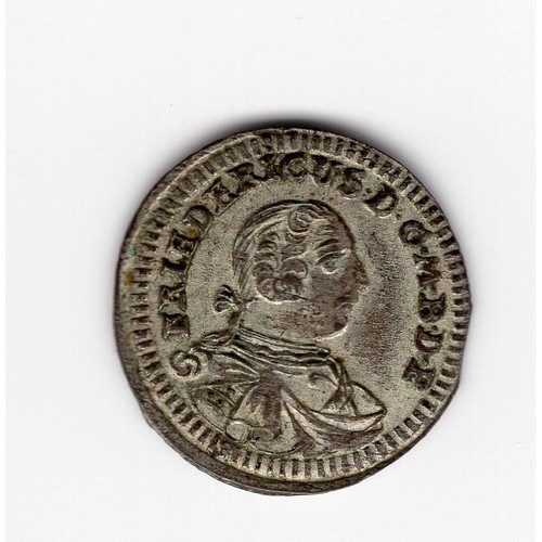 206 - 1748 (CL-R) Germany : Brandenburg-Bayreuth Friedrich III 1 kreuzer coin
 CLR=engraver ~ Christof Lor... 