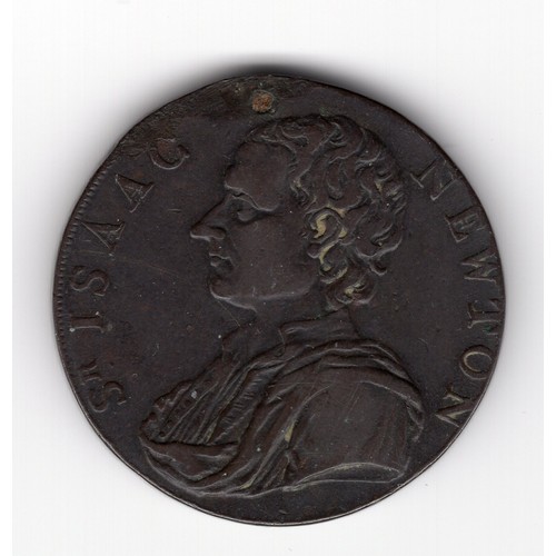 224 - 1793 Middlesex ½ penny token with Isaac Newton obverse & caduceus reverse and engrailed edge ~ has a... 