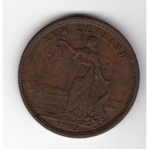 234 - 1862 New Zealand : Auckland H Ashton 1 pence token