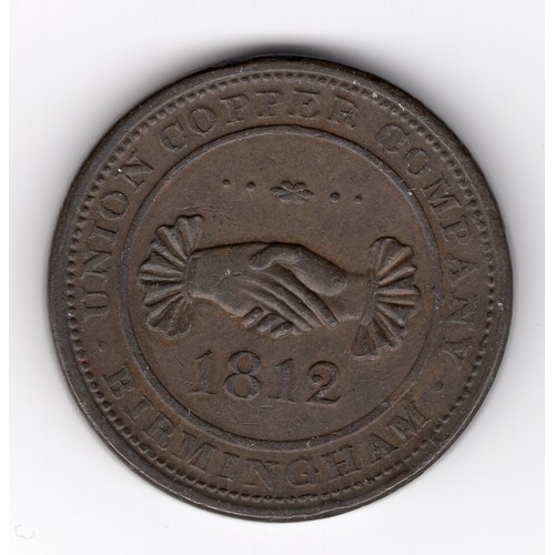 235 - 1812 Birmingham : Union Copper company 1 pence token