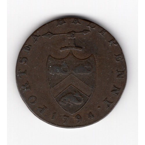 243 - 1794 Portsea ½ penny token