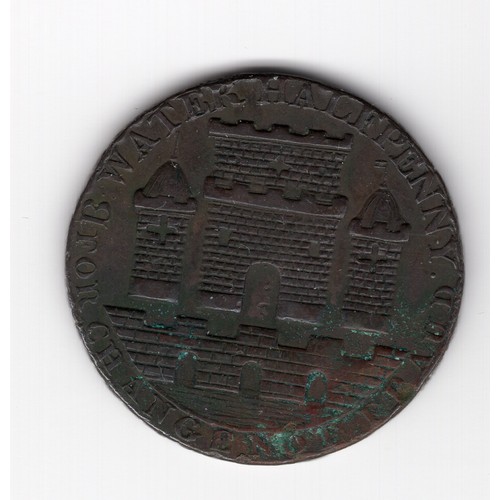 246 - 1794 Bridgwater ½ penny token with 'On demand we promise to pay' edge